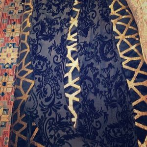 Over the knee floral boots